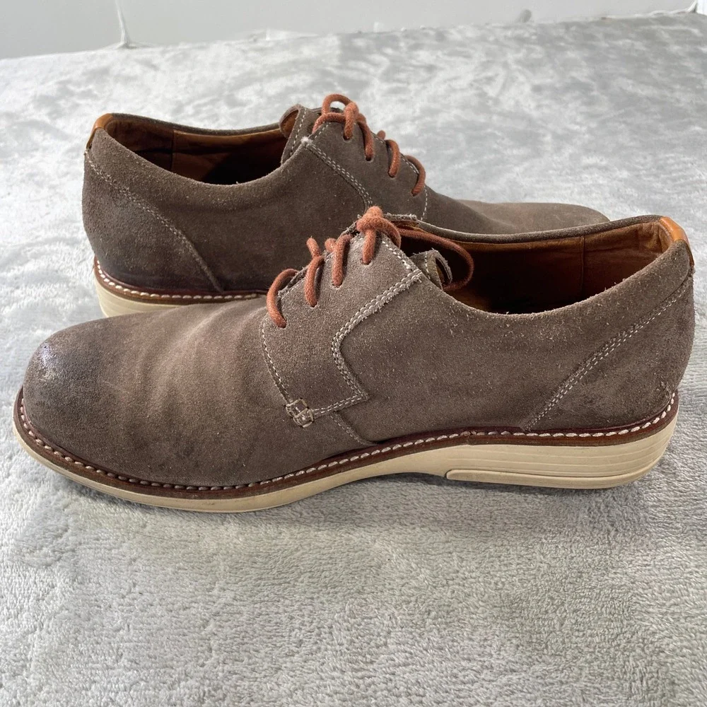 Gravity Defyer GDEFY Oxford Shoes Mens 9 Brown Suede Lace Up Casual Office‎